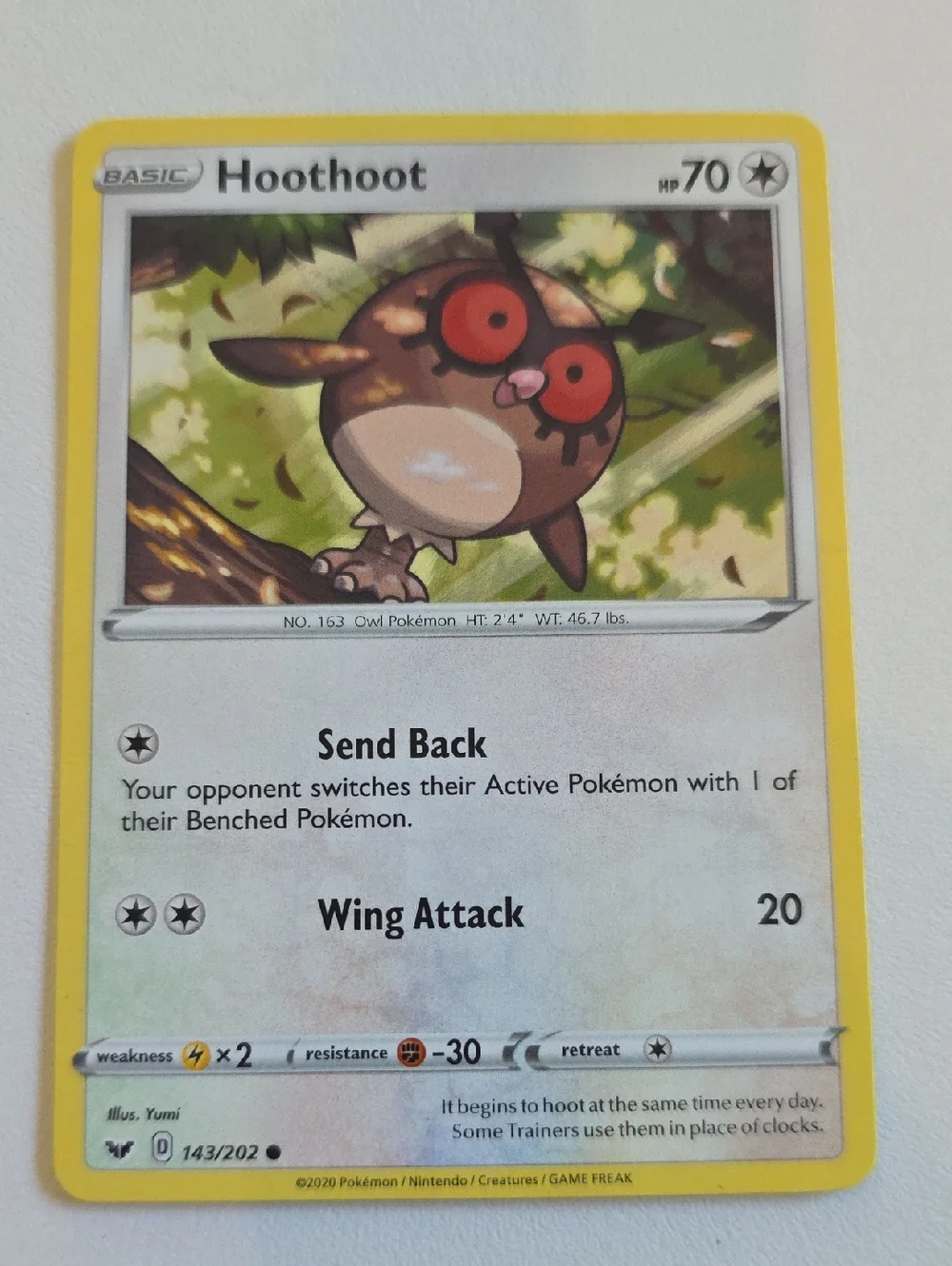 Pokemon Noctowl And Hoothoot Card Set